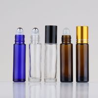 Flacon roll-on en verre cosmétique vide personnalisé de 10 ml pour déodorant, huile essentielle, crème pour les yeux, emballage roll-on