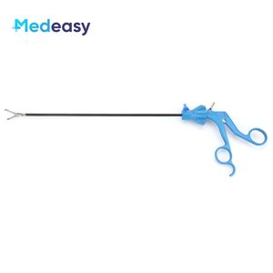 Instrumen Bedah Laparoskopi Medis Gagang Biru Dengan Pengunci 5mmx330mm Penjepit Laparoskopi <span class=keywords><strong>Forceps</strong></span> Pembedahan - Product Image 1