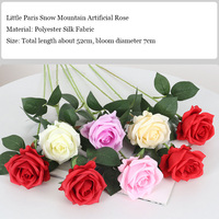 Vente en gros de fleurs artificielles en soie artificielle de couleur bordeaux, exquises et décoratives, couronnes et arrangements de plantes, fleurs artificielles au toucher réel pour mariage