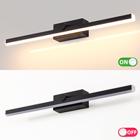 Lampe murale LED à intensité variable de style moderne, homologuée IP44, pour salle de bain et hôtel