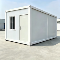 Maison conteneur préfabriquée à faible coût, assemblage rapide, maison modulaire en acier pour projet rural, logement temporaire