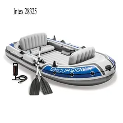 INTEX-Bote inflable, juego de 5 botes de aire para excursión, 68325