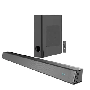 휴대용 유선 블루투스 사운드 바 서브 우퍼가있는 TV 용 싱글 3D 서라운드 사운드바 시스템