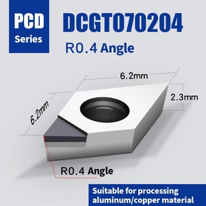 DCGT070202 DCGT11T302 Dao phay kim cương DCGT 070204 11T304 PCD Hợp kim nhôm Dụng cụ phay đầu cuối CNC <span class=keywords><strong>Carbide</strong></span> <span class=keywords><strong>CBN</strong></span> tiện tiện CNC - Product Image 3