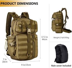 Mochila Táctica para Motocicleta Pequeña, MOLLE, para Ciclismo, Hidratación, Senderismo, Camping - Product Image 5