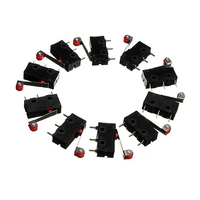 Micro-interrupteur à lame à bouton-poussoir miniature à levier court à 2 broches, conception compacte et haute sensibilité M89 KW12