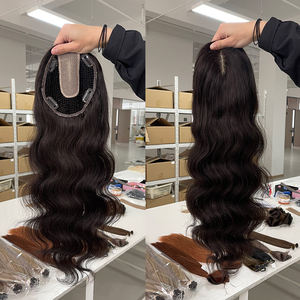 Nuevas Llegadas: Sistema de Cabello de Malla Transpirable con Cabello Virgen Europeo, Topper de Cabello de Malla, Toupee para Mujeres Blancas, en Stock - Product Image 2