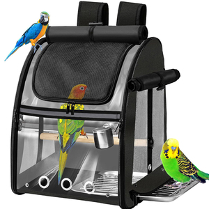 Mochila Transportadora para Aves con Percha para Loros, Periquitos y Agapornis, Bolsa Transpirable para Viajes al Aire Libre - Product Image 1