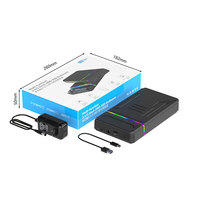 Boîtiers de disques durs mobiles haute vitesse OEM 6 Gbit/s 3,5 pouces Type-C avec lumière LED pour SSD et HDD – Vente en gros