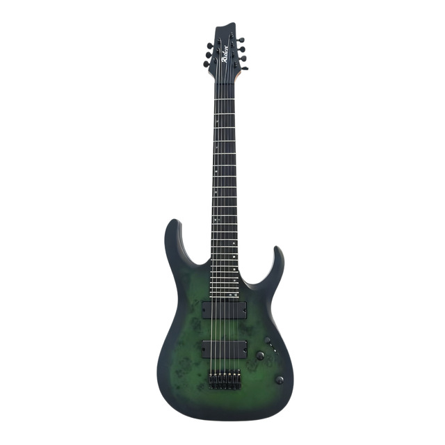 Factory Straight Hair Seven String Electric Guitar Locke New Rock Musical Instrument Unisex Quality Assurance Printing Mahogany