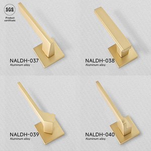 Phong Cách Hiện Đại Thiết Kế Sang Trọng Nội Thất Đòn Bẩy Cửa Khóa Và Xử Lý Hợp Kim Kẽm Tay Nắm Cửa Cho Khách Sạn - Product Image 5