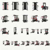 Machine à câbles multifonctionnelle, équipement de salle de sport commercial, machine de musculation multi-stations 4/5/8 paires de poids pour la musculation