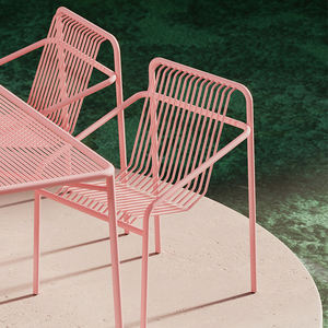 Aanpasbare Smeedijzeren Eetset Buiten, Moderne Duurzame Tafel En Stoelen Voor De Patio Op De Binnenplaats - Product Image 5