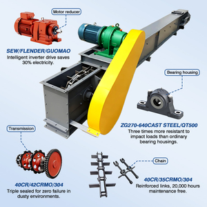Ngành công nghiệp hóa chất kéo chuỗi băng tải PELLET nhiên liệu scraper băng tải hệ thống xử lý scraper băng tải mùn cưa chuỗi băng tải - Product Image 3