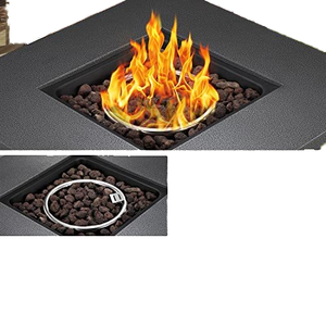 Giardino esterno acciaio a Gas fuoco pozzo quadrato da tavolo interno per riscaldarsi camino in ghisa per uso Patio - Product Image 2