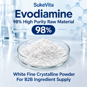 Natürlicher Evodia Rutaecarpa Extrakt 98% Evodiamin Pulver HPLC CAS 518 17 <span class=keywords><strong>2</strong></span> Großhandel Hochreines Aktives Rohmaterial - Product Image 1