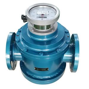 Medidor de Flujo de Rueda de Cintura Jingjie LL DN100 para Combustible y Agua, Medidor de Flujo Mecánico Digital de Acero Inoxidable, Soporte OEM - Product Image 1
