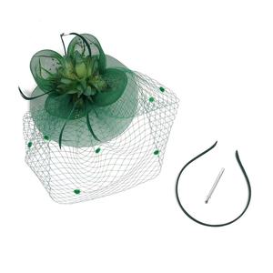 <span class=keywords><strong>Chapeau</strong></span> fascinateur élégant en plumes et fleurs pour <span class=keywords><strong>mariage</strong></span>, fête, thé, Kentucky Derby, bandeau pour femmes, mariée - Product Image 3
