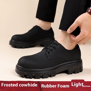 <span class=keywords><strong>Zapatos</strong></span> oficiales de oficina negros de goma EVA de piel de vaca de dos capas mojados 38-44 para <span class=keywords><strong>hombre</strong></span>, <span class=keywords><strong>zapatos</strong></span> de vestir de negocios de verano para <span class=keywords><strong>hombre</strong></span>, <span class=keywords><strong>zapatos</strong></span> de cuero para <span class=keywords><strong>hombre</strong></span> - Product Image 4