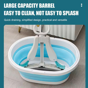 <span class=keywords><strong>Cubo</strong></span> de Plástico <span class=keywords><strong>Plegable</strong></span> para Trapeador <span class=keywords><strong>con</strong></span> <span class=keywords><strong>Escurridor</strong></span>, <span class=keywords><strong>Cubo</strong></span> Ovalado para Agua - Product Image 4