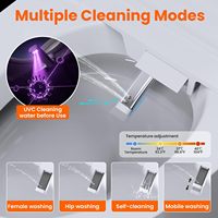 WC intelligent monobloc avec siège chauffant, à poser au sol, pour salle de bain résidentielle haut de gamme