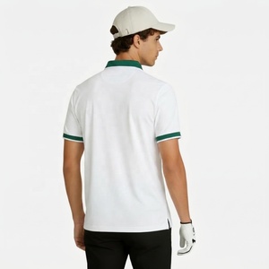 Uniform Golf Polo Men Custom Logo Embroidery Rib-Collar Plain Golf <strong>Shirts</strong> High Quality Breathable Plain Golf Apparel - Product Image 4
