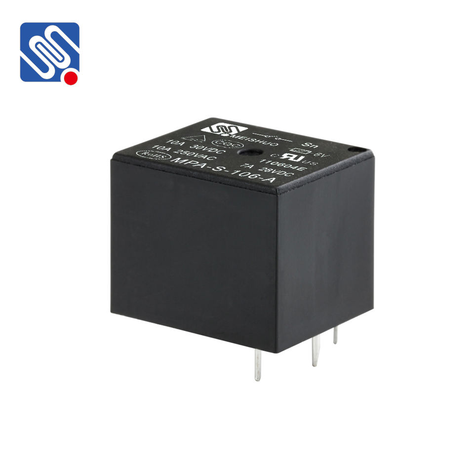 Meishuo MPA-S-106-A T73 10mpa 6v 4pins General Purpose Jqc-3f Miniature Universal Relay Size Pcb Relay 6v Rele