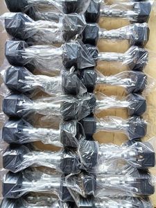 工場直販ジムカスタムダンベルゴム六角ダンベルセット無料重量商用 - Product Image 4