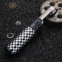 Pistolet à flamme portable pour barbecue en plein air, coupe-vent, moxibustion directe, grande puissance de feu, briquet spécial pour cigares