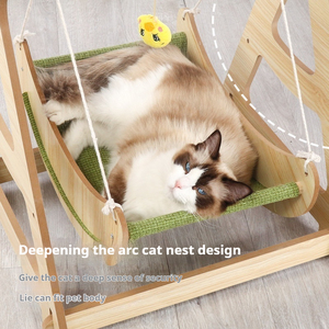 Heybo Fectory直销价格宠物玩具木猫吊床现代风格宠物吊床猫屋 - Product Image 2