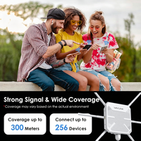 Point d'accès extérieur WiFi 6 WAVLINK AX3000 2025, répéteur sans fil bi-bande 2.4G & 5G, couverture 500-1000m², fonction modem, pour la maison