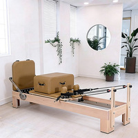 Ensemble complet d'équipements pour studio de Pilates |   Combo Reformer + Cadillac + Chaise |   Machines de musculation en bois de hêtre commercial, directement de l'usine