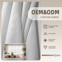 ColorsTex OEM/ODM Tissu de rideau en polyester 100% respirant, léger, brodé, non tissé, uni, voile, pour aménagements de fenêtres