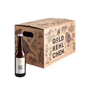 Luxure tube rond transport expédition <span class=keywords><strong>carton</strong></span> kraft 12 bouteilles de vin emballage papier boîte cadeau - Product Image 5