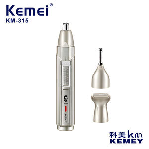 Kemei Km-315 Tondeuse portable 3 en 1 pour nez, oreilles et sourcils avec chargement USB et lames en acier de précision - Product Image 3