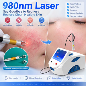 Láser de Diodo de 980nm para Eliminación Vascular, Tratamiento de <span class=keywords><strong>Arañas</strong></span> <span class=keywords><strong>Vasculares</strong></span>, Enrojecimiento Facial y Capilares - Product Image 1