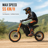AURORIDE Sepeda Motor Listrik Off Road M1 Baterai 48V 20.8Ah Motor 1.2kW Rem Cakram Hidrolik Sepeda Motor Listrik Dewasa