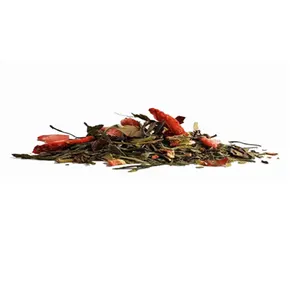 Premium Quality Fruit Flavored Green Tea 100% Natrual Strawberry Sencha Loose Leaf Tea