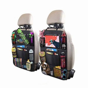 Car Backseat Organizer With Touch Screen Tablet Holder + 9 <b>Storage</b> Pockets Kick Mats Car <b>Seat</b> Back Protectors for Kids Toddlers - Product Image 2