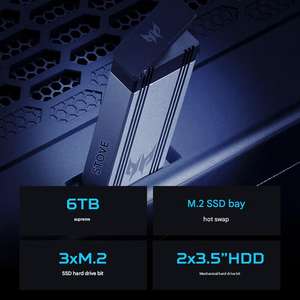 Nueva Computadora de Escritorio para Juegos Predator Orion 7000, Intel Core Ultra9, RTX 5080, 16GB GDDR7, 64GB DDR5, 2TB SSD, Refrigeración Líquida, Windows - Product Image 6