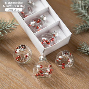 Palline di Natale in Vetro Trasparente a Forma di Fiocco di Neve - Ornamenti Appesi Brillanti e Scintillanti per Albero di Natale e Decorazioni Festive - Product Image 5