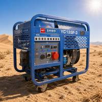 Générateur diesel portable 12 kW Yuchai YC12GF-3 13 kW max triphasé 230 V/400 V refroidi par air pour la maison