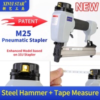 Pistolet à clous pneumatique en alliage d'aluminium XINYI M25 avec 180 coups/min pour la construction de structures et la fabrication de meubles