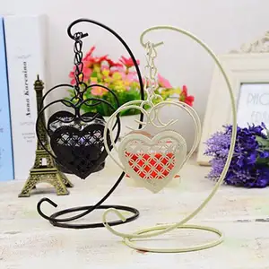 Top sale candlestick heart-shaped candle holders for home decoration candle lantern free shipping