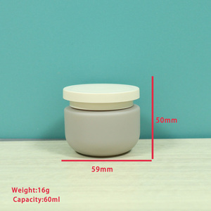 Toptan 60ml Plastik PE Krem Kozmetik Kavanozu, Cilt Bakımı için Vidalı Kapaklı, OEM/ODM - Product Image 2