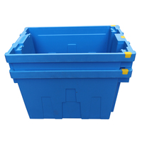 Boîtes empilables robustes JOIN 600x400x370mm pour poisson frais, conteneur empilable et emboîtable, boîte de rangement en plastique, caisse emboîtable