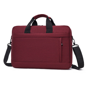 Sac à bandoulière pour ordinateur portable en nylon imperméable de 15 pouces, mallette d'affaires, sac fourre-tout portable, pochette pour homme et femme, durable, avec logo personnalisé - Product Image 1