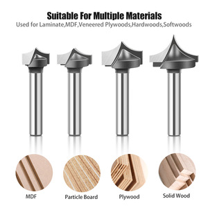 Dao khắc gỗ FEIDA 12mm, đầu nhọn, dùng cho việc chạm khắc, phay, khoan lỗ trên cửa tủ, đồ gỗ tự làm - Product Image 5