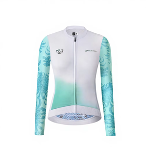 Maillot de cyclisme sublimé NUCKILY <span class=keywords><strong>pour</strong></span> <span class=keywords><strong>femme</strong></span> adulte, respirant, coupe ajustée, manches longues, en soie de lait, <span class=keywords><strong>pour</strong></span> le cyclisme sur route, printemps/automne - Product Image 2