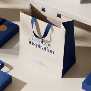 Luxury Brand Custom <strong>Logo</strong> Shoes Clothing Tote <strong>Bag</strong> White Art <strong>Paper</strong> Brush <strong>Print</strong> Gift <strong>Paper</strong> Packaging for Boutique Candle Shopping - Product Image 1